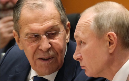 "სად არის სერგეი ლავროვი? ვრცელდება ხმები რუსეთის მთავარი დიპლომატის ბედთან დაკავშირებით: ლავროვს და პუტინს კონფლიქტი მოუვიდათ?"-The Daily Telegraph